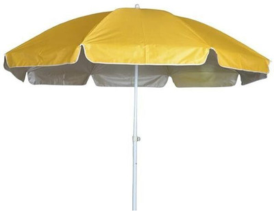 Dark Moon Without Stand Rust Resistant 7Ft Umbrella Outdoor Garden Windproof Umbrella(Yellow)