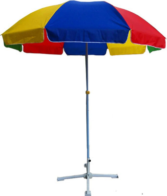Rainpopson Garden Umbrella With Stand 48In/8Ft Big Size Good Quality Outdoor Garden Umbrella(Multicolor)