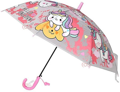 GREEN BIRD Cute Kids Umbrella with Cartoon Design, Lightweight and Foldable Umbrella(Blue)