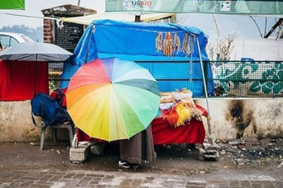 MORZI Durable Rainbow Umbrella-Waterproof Design Umbrella(Multicolor)