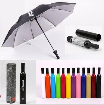 SHIVTRADRE Bottle Shape Mini Compact Foldable Umbrella BU13 Umbrella(Multicolor)