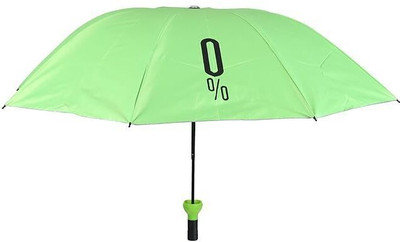 HASHONE Windproof Double Layer Unisex Umbrella with Bottle Cover for UV Protection Umbrella(Green)