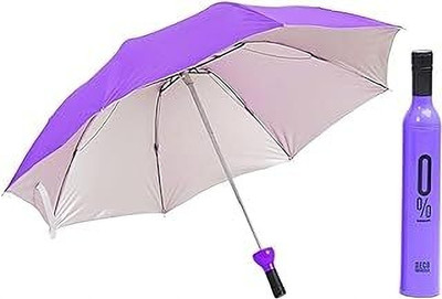 SBTs Newest Windproof Double Layer Umbrella with Protect to rain sun or UV Umbrella(Purple)