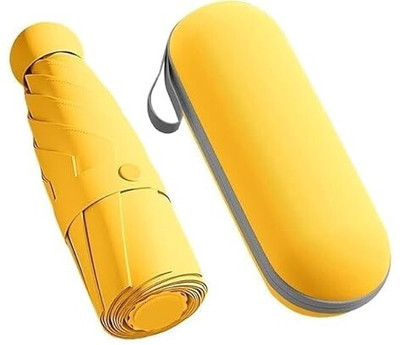 MX TAB Mini Folding Windproof & Compact UV Umbrella Umbrella(Yellow)