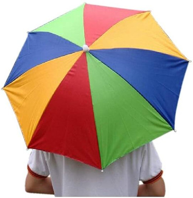 JEOGA Umbrella Hat Rain-Proof Unisex Simple Fashion Folding Windproof Umbrella(Multicolor)