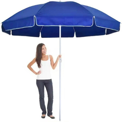 Rainpopson Garden Umbrella Outdoor Big Size Without Stand 7ft Patio Umbrella P_38 Umbrella(Blue)