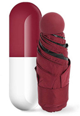 Xydrozen ™ GAU-17 Capsule Umbrella with Cute Capsule Case Umbrella(Maroon)