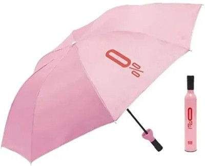 LeafBlu UNIQUE DESIGN BOTTLE FOLDABLE UMBRELLA Umbrella(Pink)