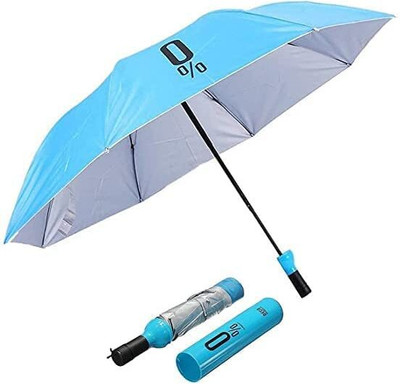 Sonic Windproof Double Layer Umbrella with Bottle Cover for UV Protection & Rain Umbrella(Blue)
