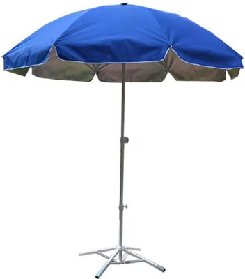 GREEN BIRD Premium 7FT Garden Umbrella with Stand Windproof Outdoor Use Umbrella(Blue)