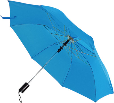 Neelmohi 2fold auto open Windproof Travel Compact Umbrella for Rain-Compact Folding Umbrella(Blue)