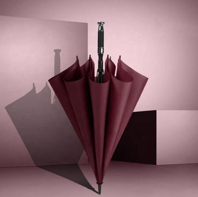 AshandRoh Umbrella Windproof Auto Open & Close,Collapsible Folding Small Compact Umbrella(Red)