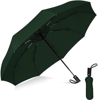 onpoint 3 Fold Umbrella For Rain & Sunlight| Auto Open & Close, Waterproof, Windproof Umbrella(Green)