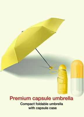KRISHNYA PREMIUM CAPSULE UMBRELLA Umbrella(Yellow)