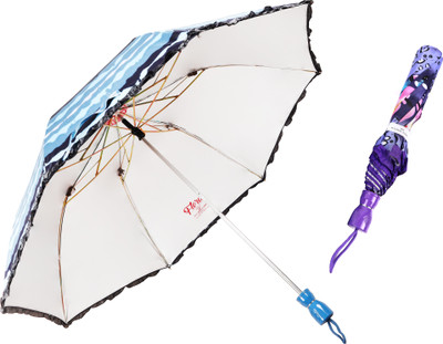 Adi K.C.Paul & Sons Flora 2 fold 23-inch large heavy duty umbrella for men & women | Adi KC Paul Umbrella(Multicolor)