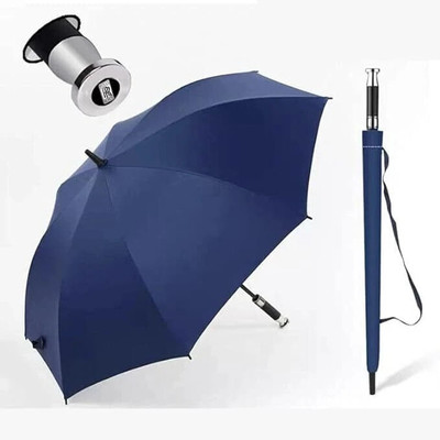 AshandRoh Umbrella Windproof Auto Open & Close,Collapsible Folding Small Compact Umbrella(Blue)