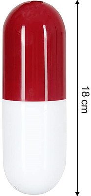 Xydrozen Compact Capsule Shaped Manual Umbrella-LAU-30 Umbrella(Red)