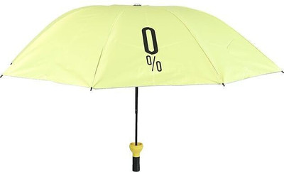 Neelmohi Windproof Double Layer Unisex Umbrella with Bottle Cover for UV Protection Umbrella(Yellow)