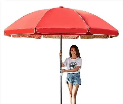 GREEN BIRD Garden Umbrella Hanging Waterproof 42in UV Protection Umbrella(Red)