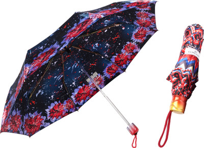 Adi K.C.Paul & Sons Reshmi 3 fold multicolor umbrella for men & women | Adi KC Paul Umbrella(Multicolor)