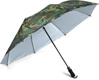 SHREEJI ENTERPRISE 2 Fold Auto Open Jumbo Size Amy Colour Windproof With UV Protection Umbrella Umbrella(Multicolor)