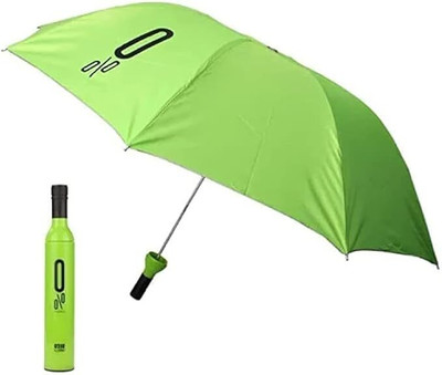 BornFree Bottle umbrella Newest Windproof Double Layer with Cover Umbrella Umbrella(Green)
