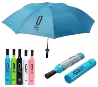 VAGH Wine Bottle Shape Mini Compac Foldable Umbrella (Multi Color, Pack of 1) Umbrella(Multicolor)