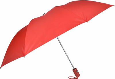 Fendo Laura 2 FOLD Auto Open 24.5 Monsoon UV Protection For Women,Girls Umbrella(Red)