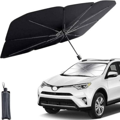 Carsafe Car Windshield Sunshade Protector Foldable 3 Layers UV Block and Heat Insulation Umbrella(Black)