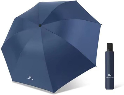 BRIZINGER 3 Fold UV Sunshade Portable Manual Open Travel Umbrella Multicolour Umbrella(Multicolor)