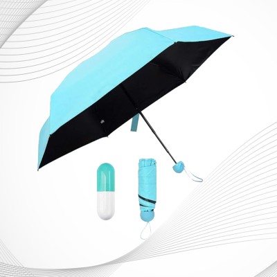 Zal Enterprise Portable Mini Umbrella for Sun Protection, Rain Umbrella(Blue)