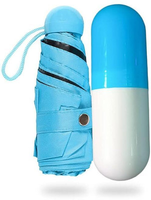 FUTURESTARRKK capsule umbrella For Rain Windproof & Sun Protection Features, 4 Folding Compact Umbrella(Multicolor)