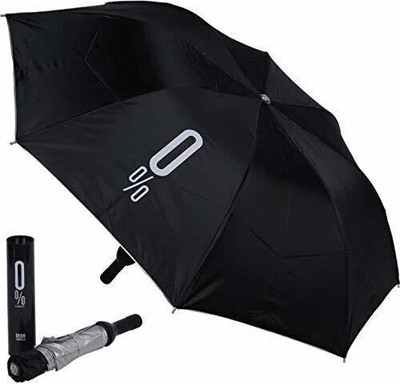 LeafBlu Foldable Bottle Umbrella - Unisex Windproof UV and Rain Protection Umbrella(Black)