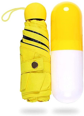 Jenienterprisee Capsule Umbrella -f / Waterproof & UV Protection Mini Capsule & Folding Umbrella Umbrella(Yellow)