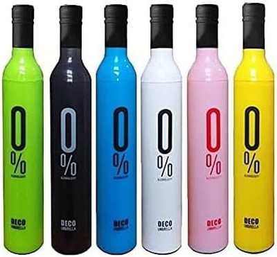 ANABGI Foldable Bottle Umbrella - Unisex Windproof UV and Rain Protection Double Layer Umbrella(Multicolor)
