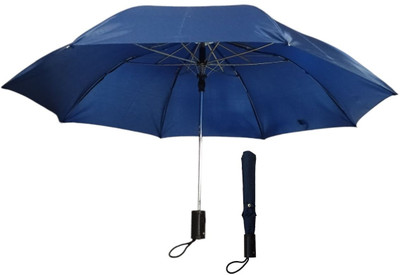 GOPINATH AUTOLINK 2 Fold Auto Open Portable & Folding umbrella for women, men, kids for travel Umbrella(Blue)