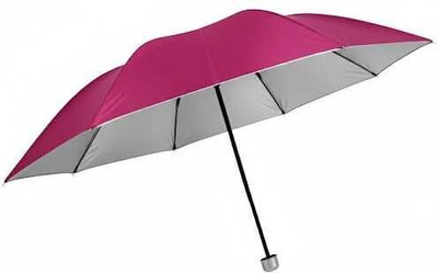 S Priyanka Traders 3 Fold Umbrella, Rain/UV sunlight protection [Pink] Umbrella(Pink)