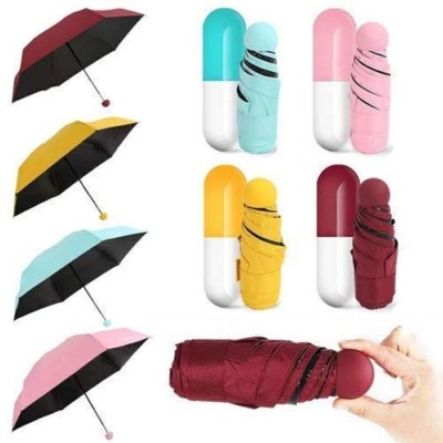 Elevea Mini Windproof Capsule Umbrella for Girls - Lightweight,Anti-UV - Cute Gift Idea Umbrella(Multicolor)