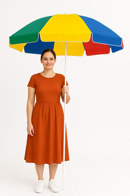 GREEN BIRD Premium 7FT Garden Umbrella Quick Setup Fade Resistant Waterproof Umbrella(Multicolor)