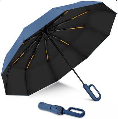 RAINGAL Auto Open 3 Fold Umbrella For Protection Against Rain Sun+UV Rays with cover Umbrella(Blue, Yellow) RAINGAL Auto Open 3 Fold Umbrella For Protection Against Rain Sun+UV Rays with cover Umbrella(Blue, Yellow)