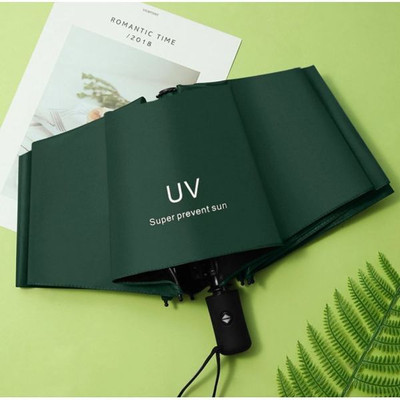 Kwizy Canopi 3 Fold with Auto Open and Close UV Umbrella(Green)