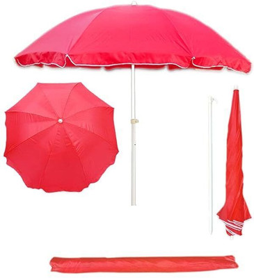 GREEN BIRD Premium Garden Umbrella Waterproof 7ft Cantilever Balcony Large Canopy Umbrella(Red)