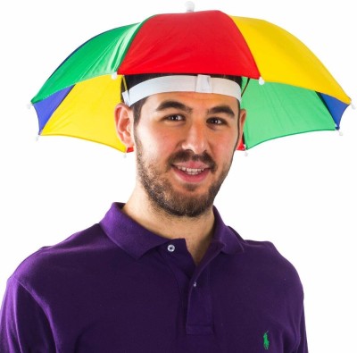 SALUANA Hands Free Umbrella Hat to Protect from Sun & Rain for School Going Kids and Adults Umbrella(Multicolor)