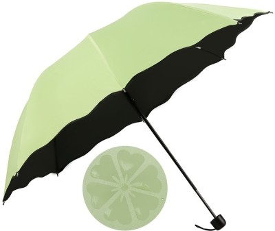 INFISPACE Umbrella For 23 Inch Large Size 3-Fold Umbrella,Green Color|Sun & Rain Umbrella(Green)