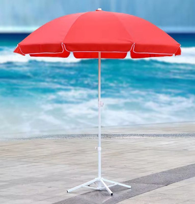 Dark Moon Outdoor Garden Umbrella 7FT With Stand Big Size Garden Patio A1_56 Umbrella(Red)