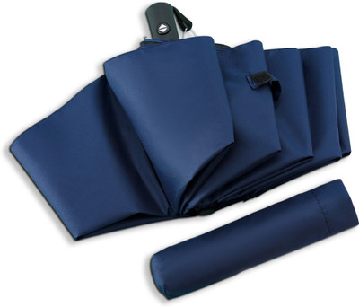 ABSORBIA 3 fold Double Layer Folding Portable Umbrella(Blue)