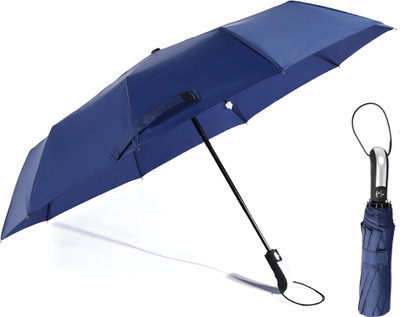 WHISKET Auto Open Compact Folding-Portable Umbrella Windproof for Sun-Wind UV Protection Umbrella(Blue)