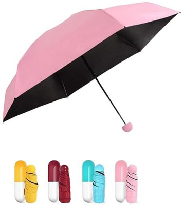 Trendera Folding Creative Capsule Case Umbrella Umbrella(Multicolor)