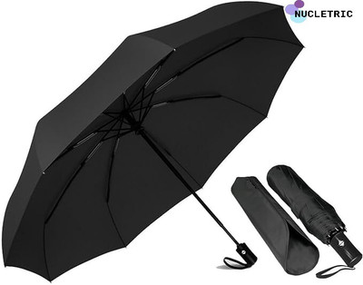 NUCLETRIC Automatic open and close Umbrella Umbrella(Black)