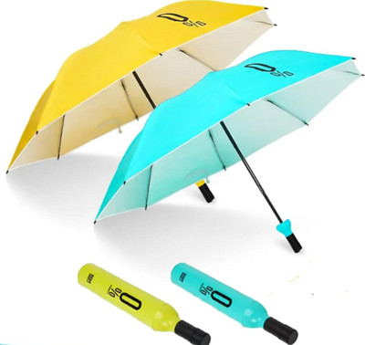 SHREESHAYAMTRADER Bottle Shape Mini Compact Foldable Umbrella Bottle04 Umbrella(Multicolor)